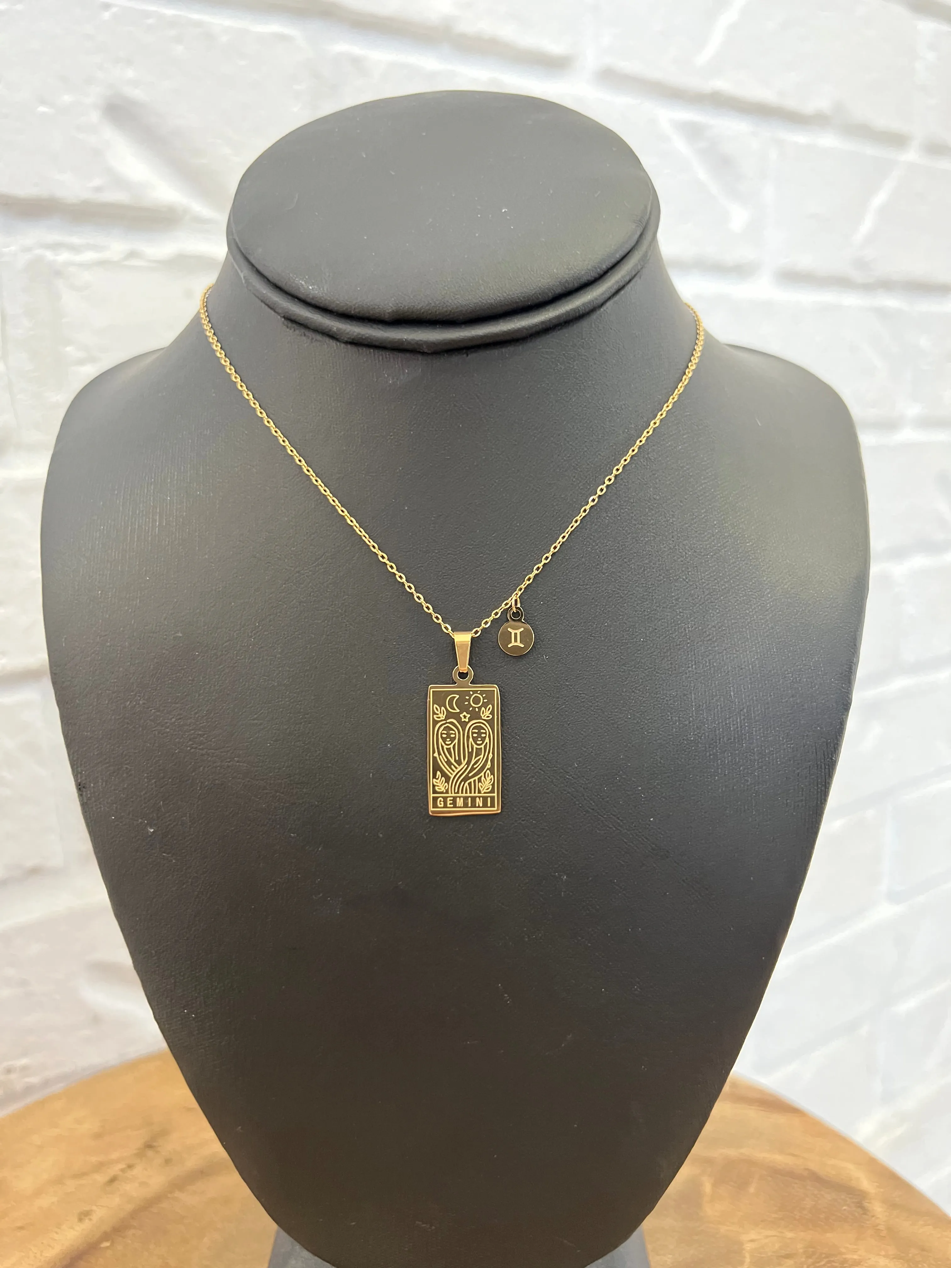 18K Gemini Necklace