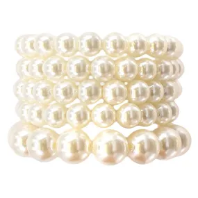 5Pcs Pearl Stretch Bracelets