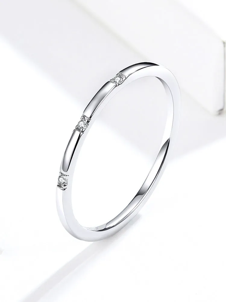 6 Styles Silver Crown Original European Wedding Rings with Crystal