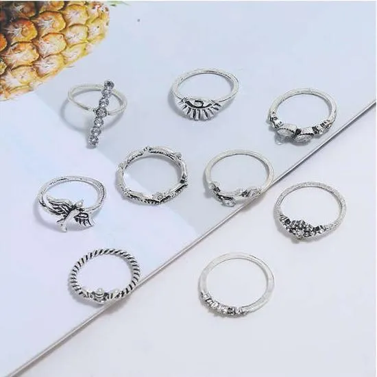 9pc /11pc/13pc Stylish Rings Set For Different Occasions