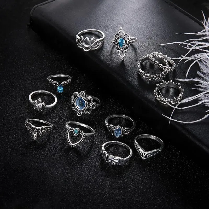 9pc /11pc/13pc Stylish Rings Set For Different Occasions