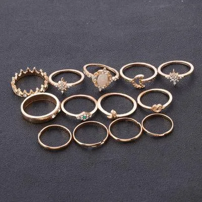 9pc /11pc/13pc Stylish Rings Set For Different Occasions