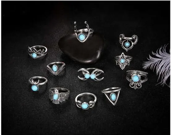 9pc /11pc/13pc Stylish Rings Set For Different Occasions