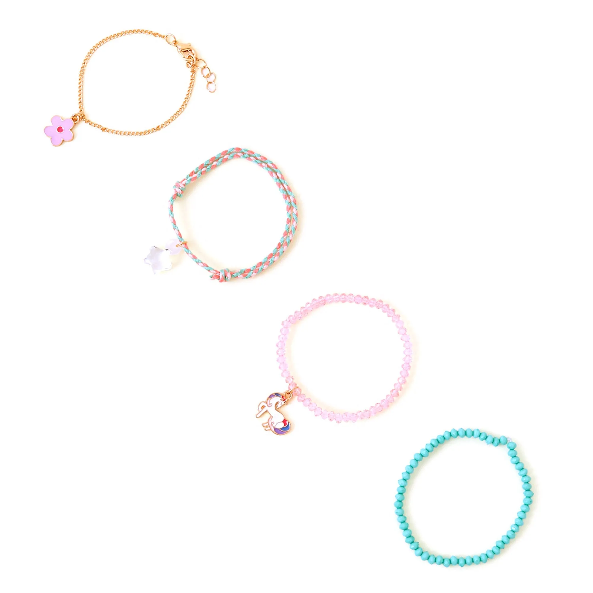 Accessorize London Girl's Multi Friendship Bracelets  Pack Of Four