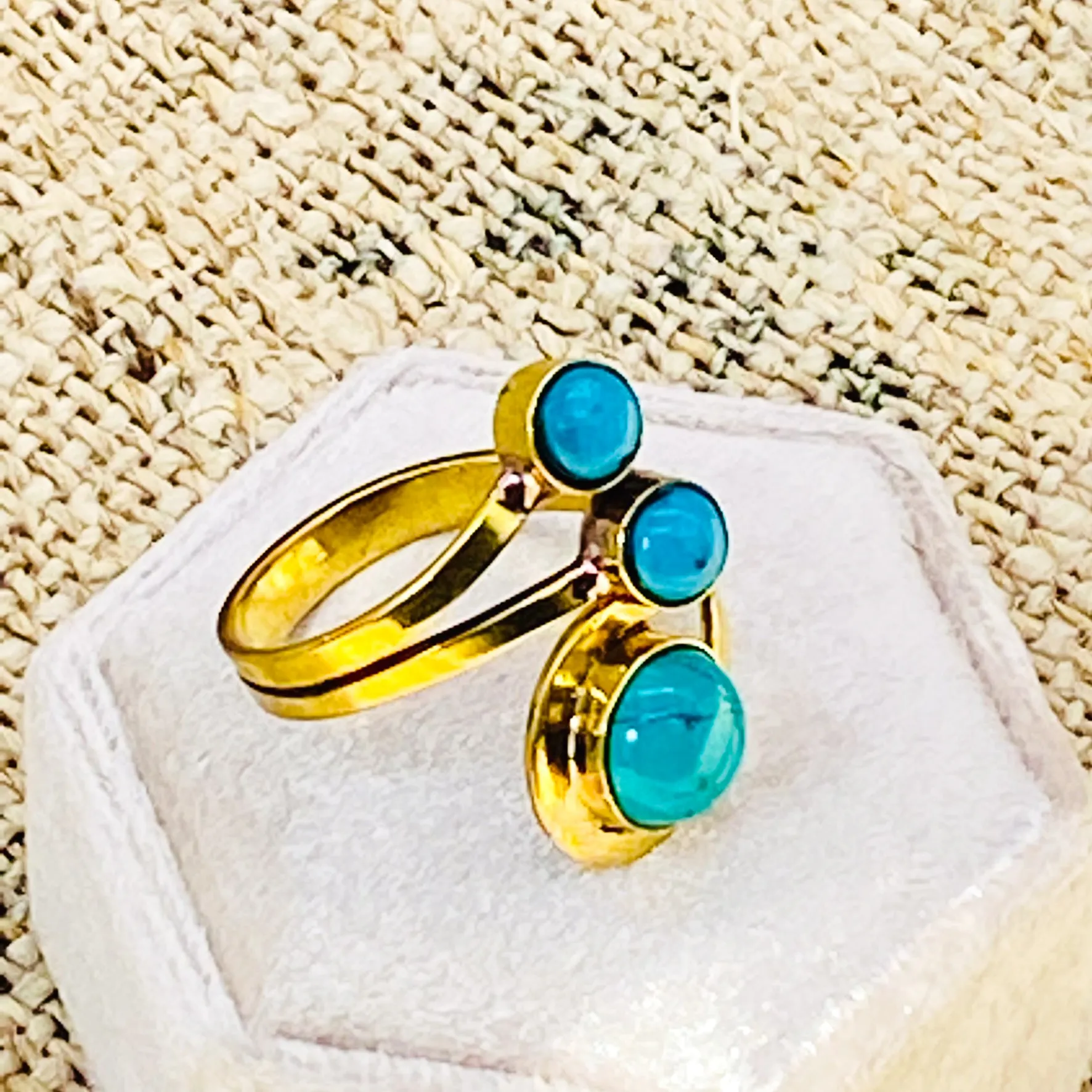 Adjustable Chunky Rings, Bohemian Rings, Gold Filled Handmade Multistone Rings, Gift For Her, Non Tarnish Rings, Gypsy Style, Crystal Rings