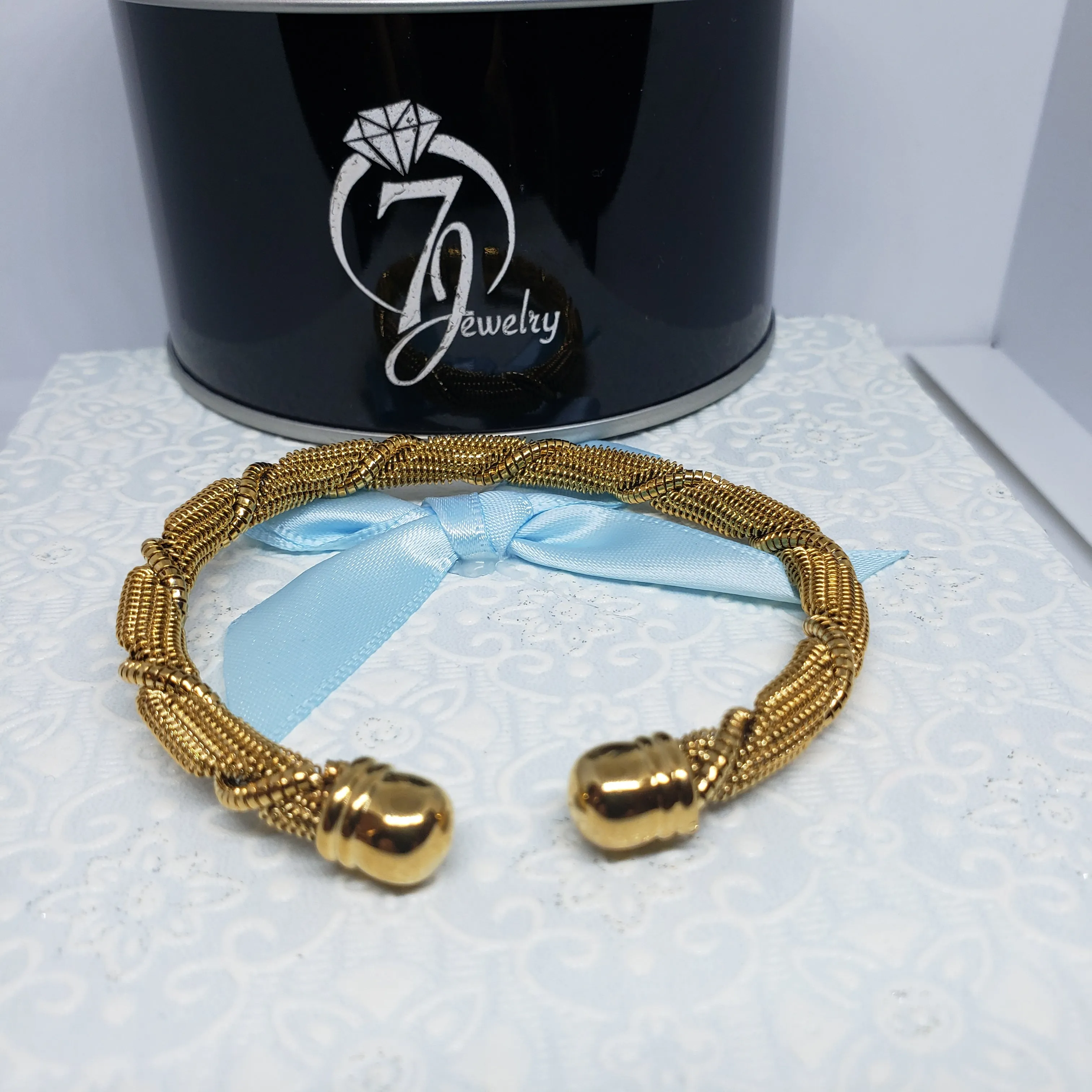 Adjustable Gold Plated Bangle