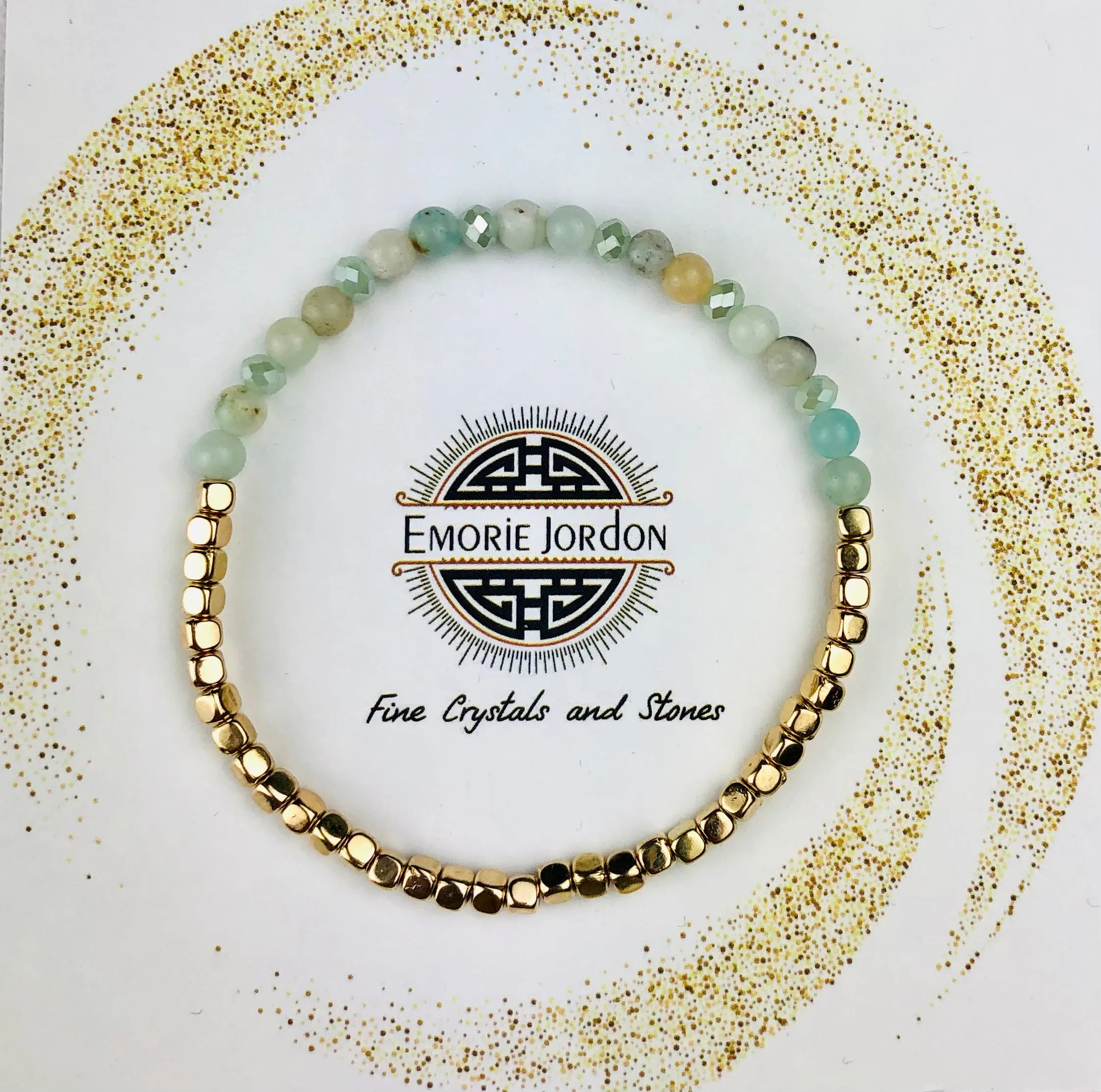 Amazonite Selenia Mini Bracelets