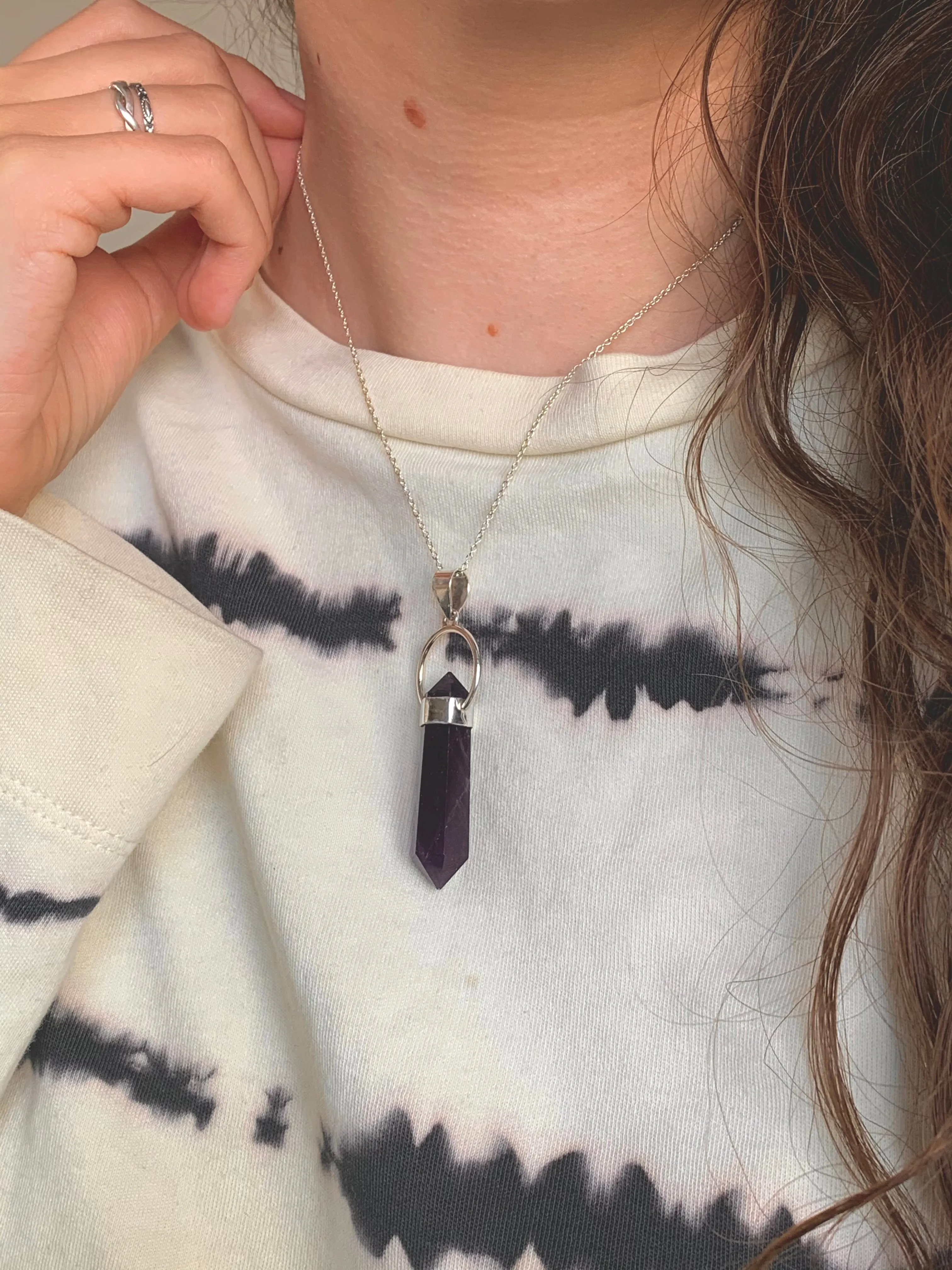 Amethyst Alenaria Pendant