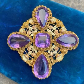 Amethyst Cannetille Pendant