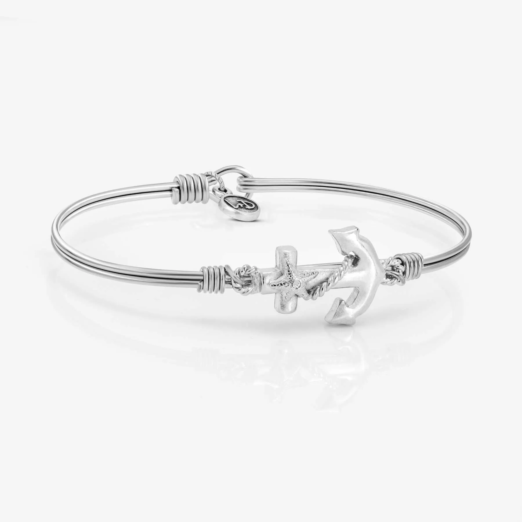 Anchor Bangle Bracelet