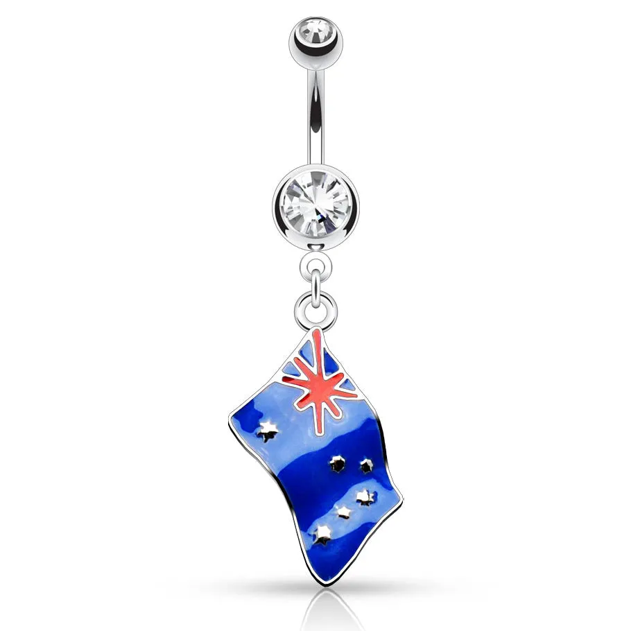 Around the World Flag Belly Rings