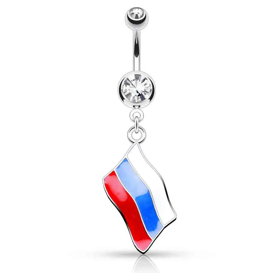 Around the World Flag Belly Rings