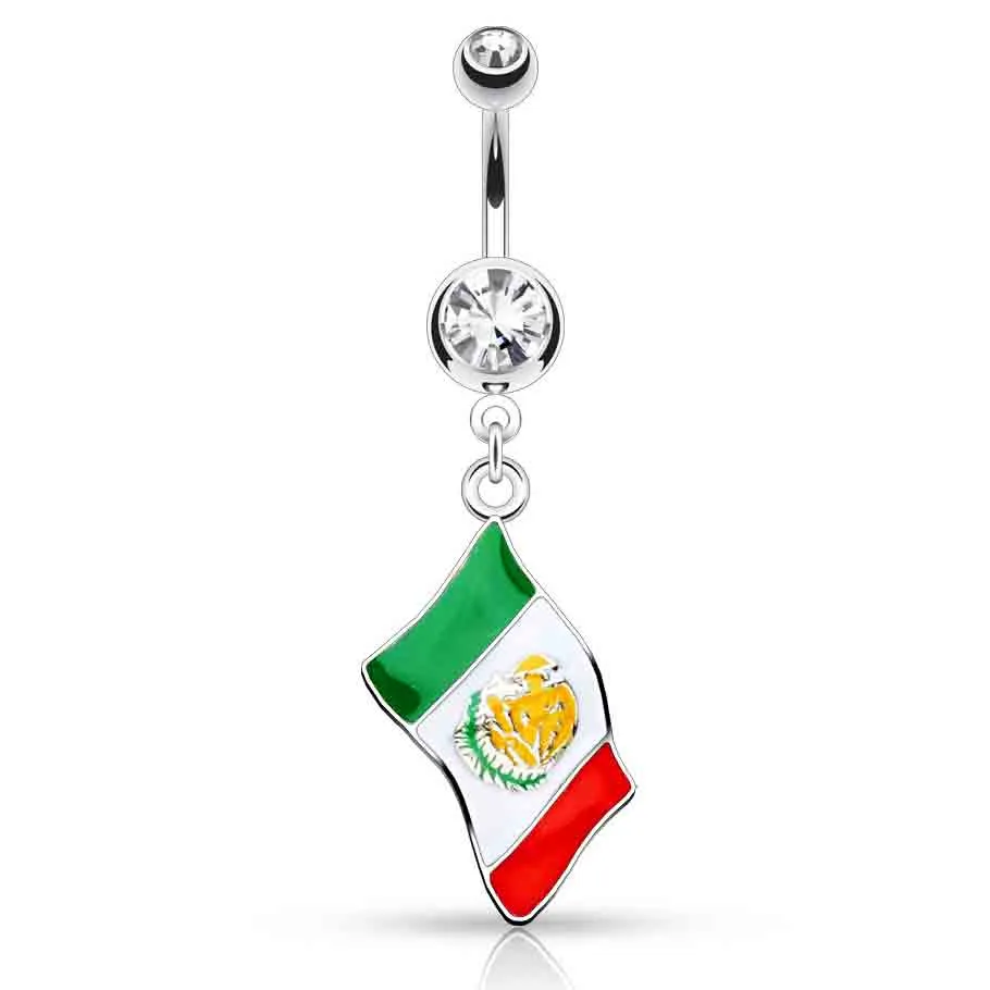 Around the World Flag Belly Rings