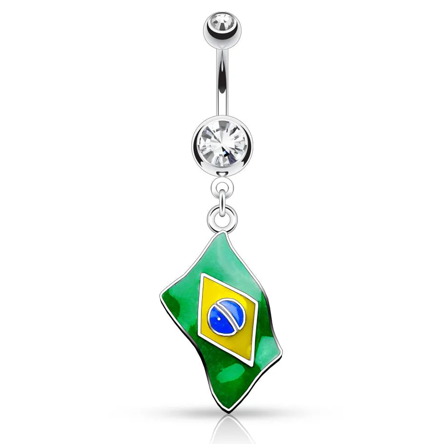 Around the World Flag Belly Rings