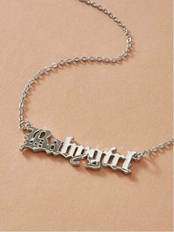 Babygirl Pendant Necklace