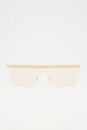 Bedazzle Baddie Sunglasses - Pink