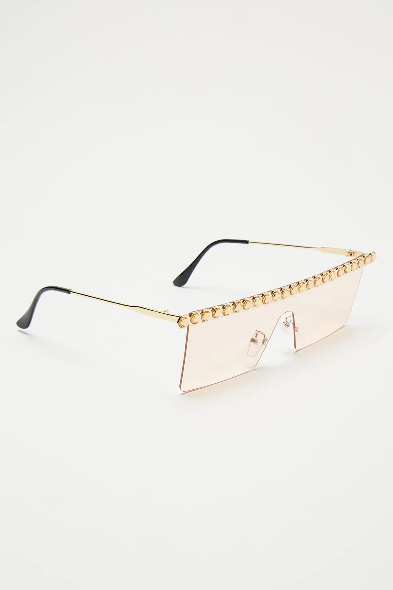 Bedazzle Baddie Sunglasses - Pink