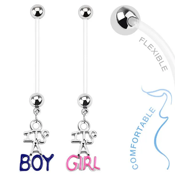 Boy or Girl Maternity Belly Rings