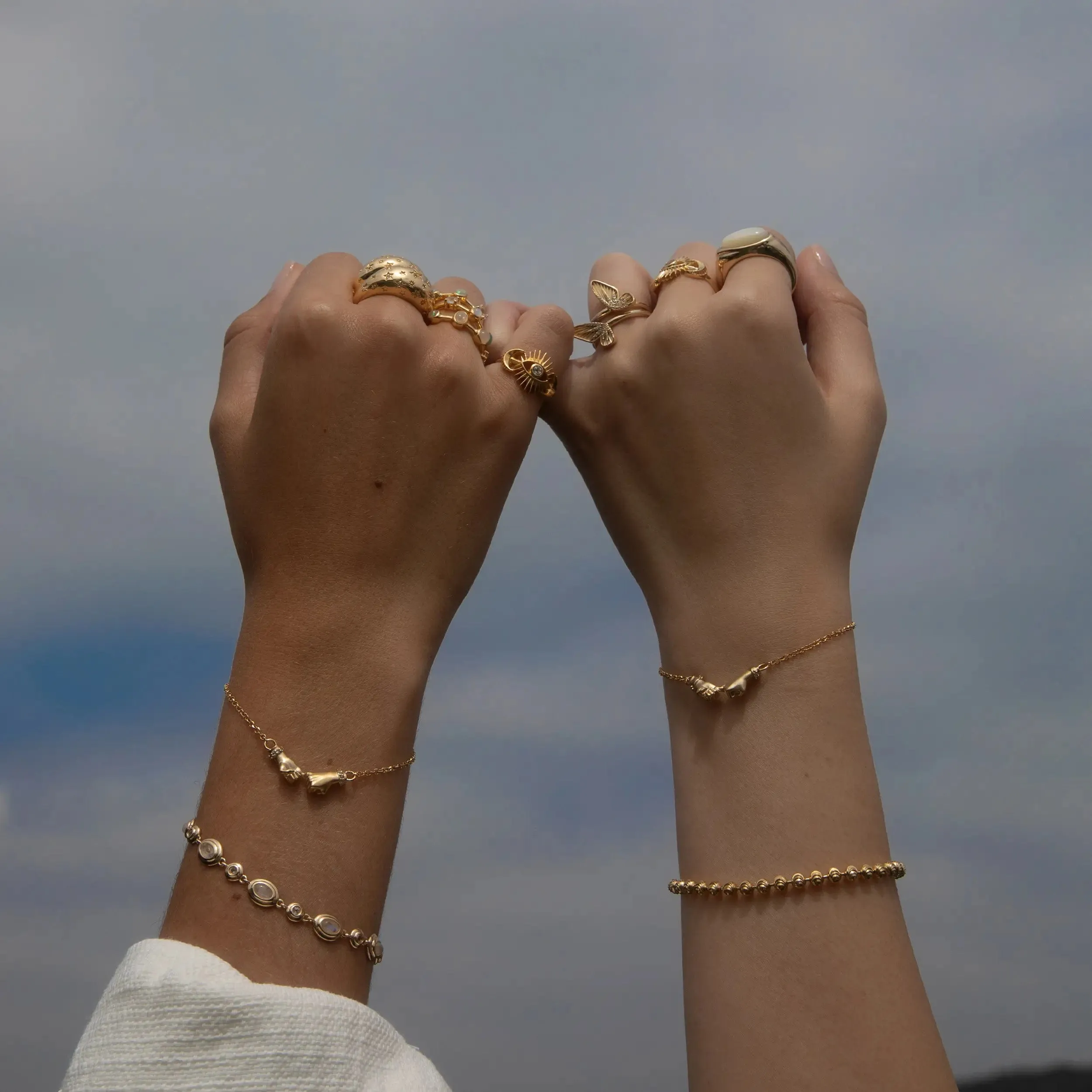 Butterfly Wing Stacking Rings