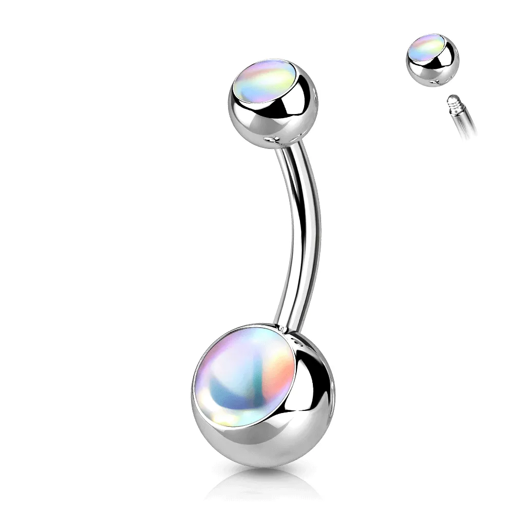 Charlie's Iridescent Stone Belly Rings