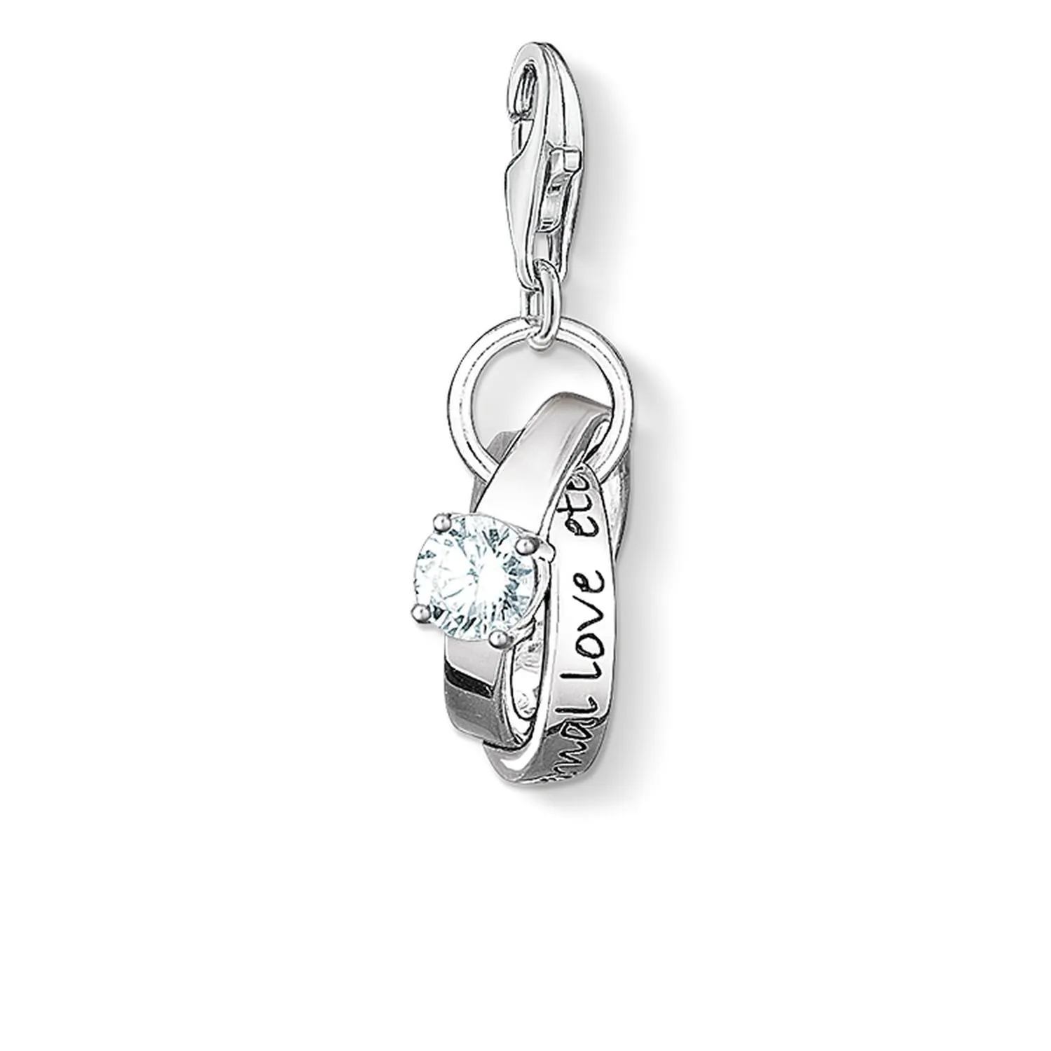 Charm Pendant "Wedding Rings"