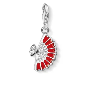 Charm Pendant Red Fan