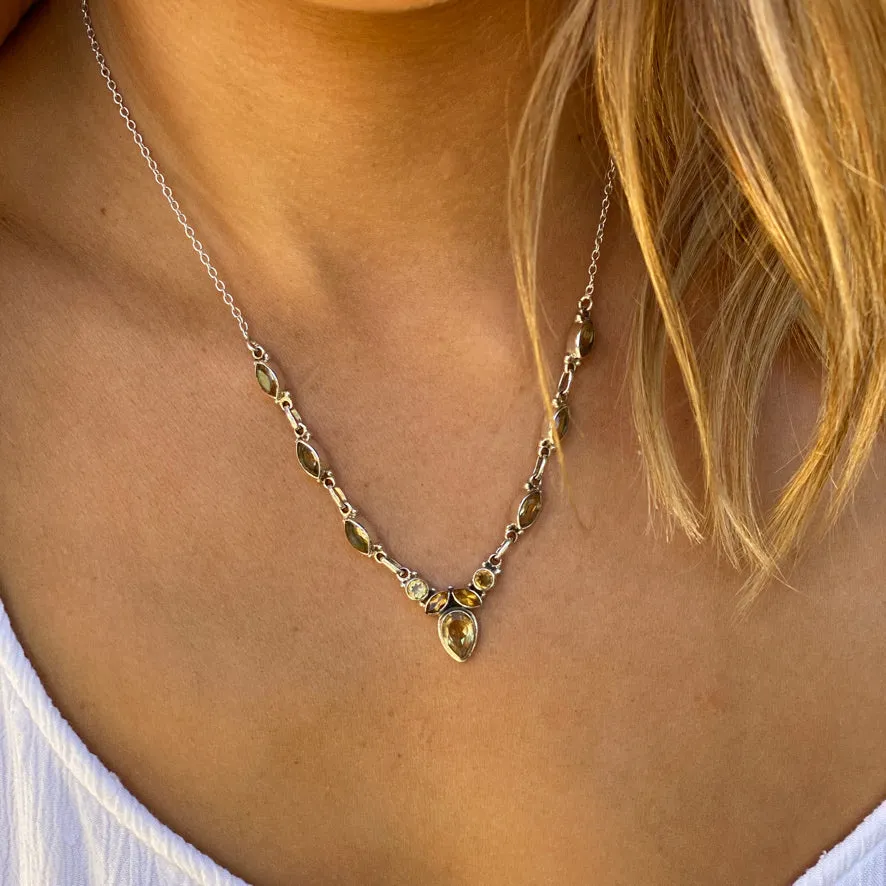 Citrine Necklace - Indigo