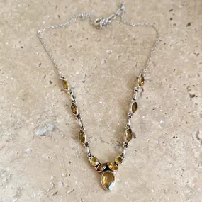 Citrine Necklace - Indigo