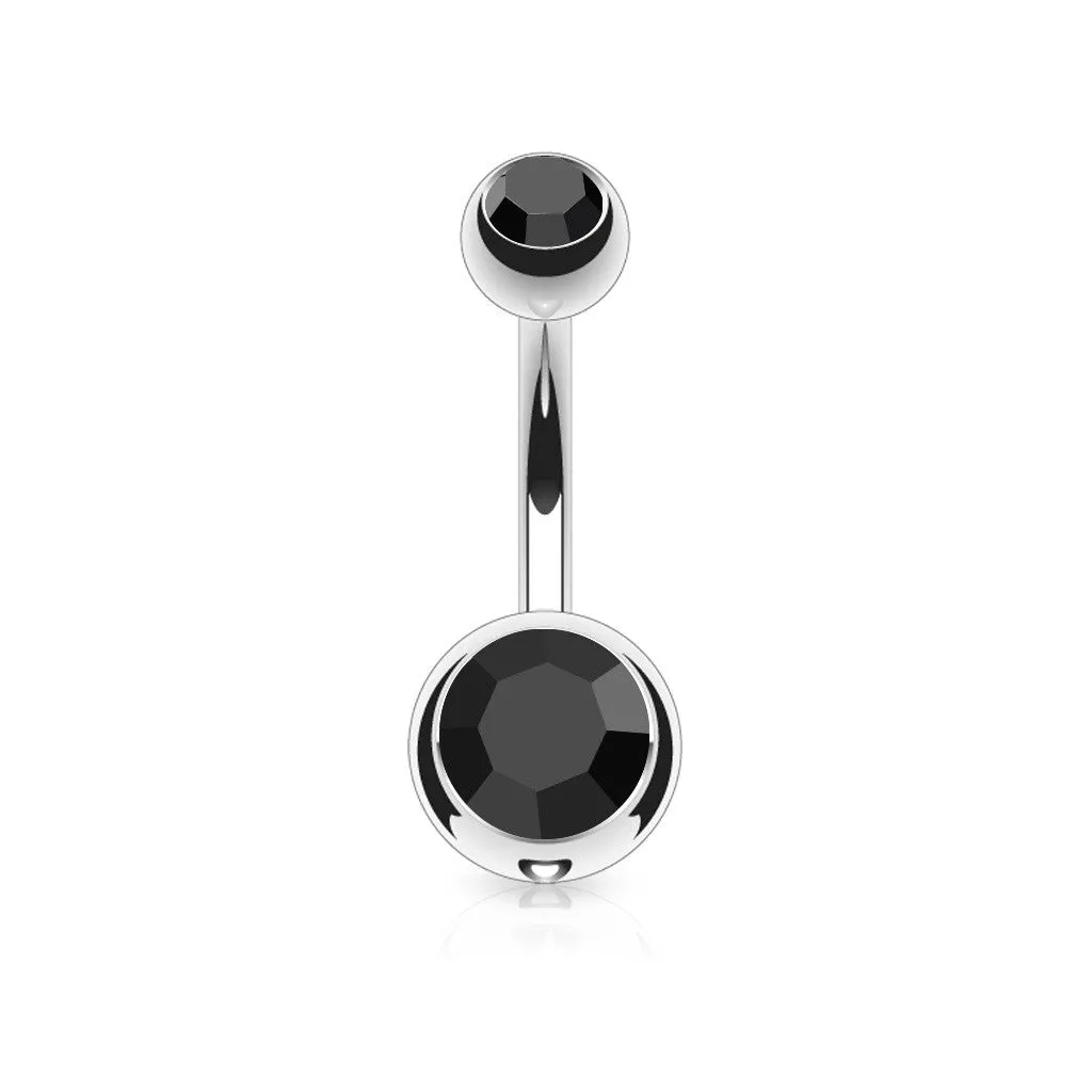 Classique Internally Threaded Gem Belly Rings