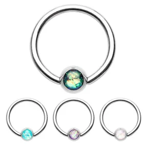 Classique Opal Captive Belly Rings