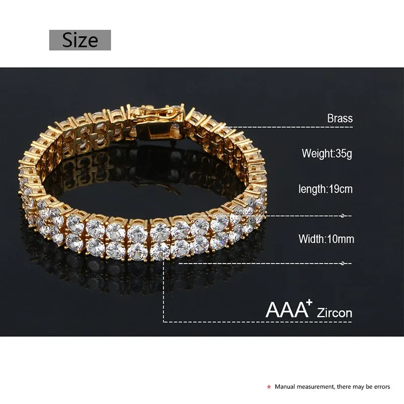 Crystal Bracelets- Men's Bracelets- Hip Hop Bracelets