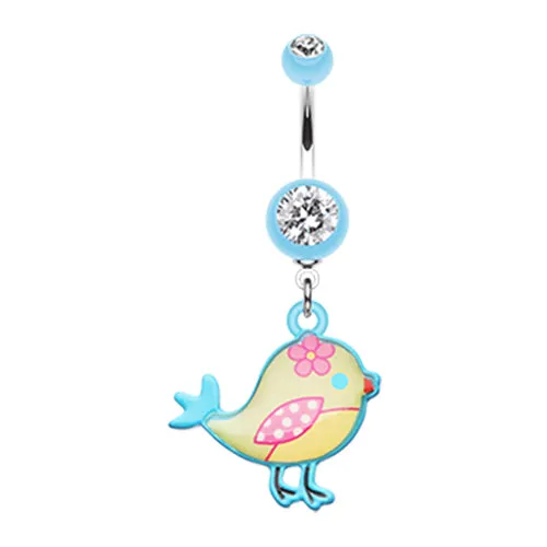 Cute Tweety Bird Belly Rings