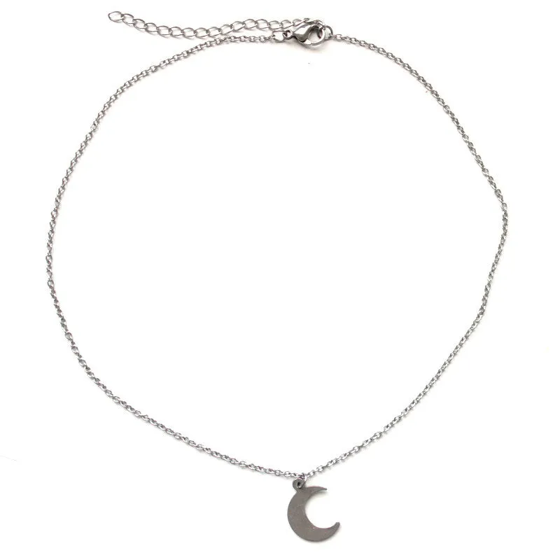 Dainty Crescent Moon Choker