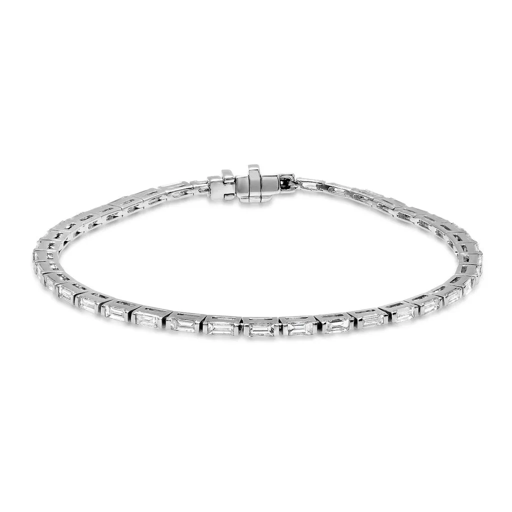 Diamond Baguette Tennis Bracelets