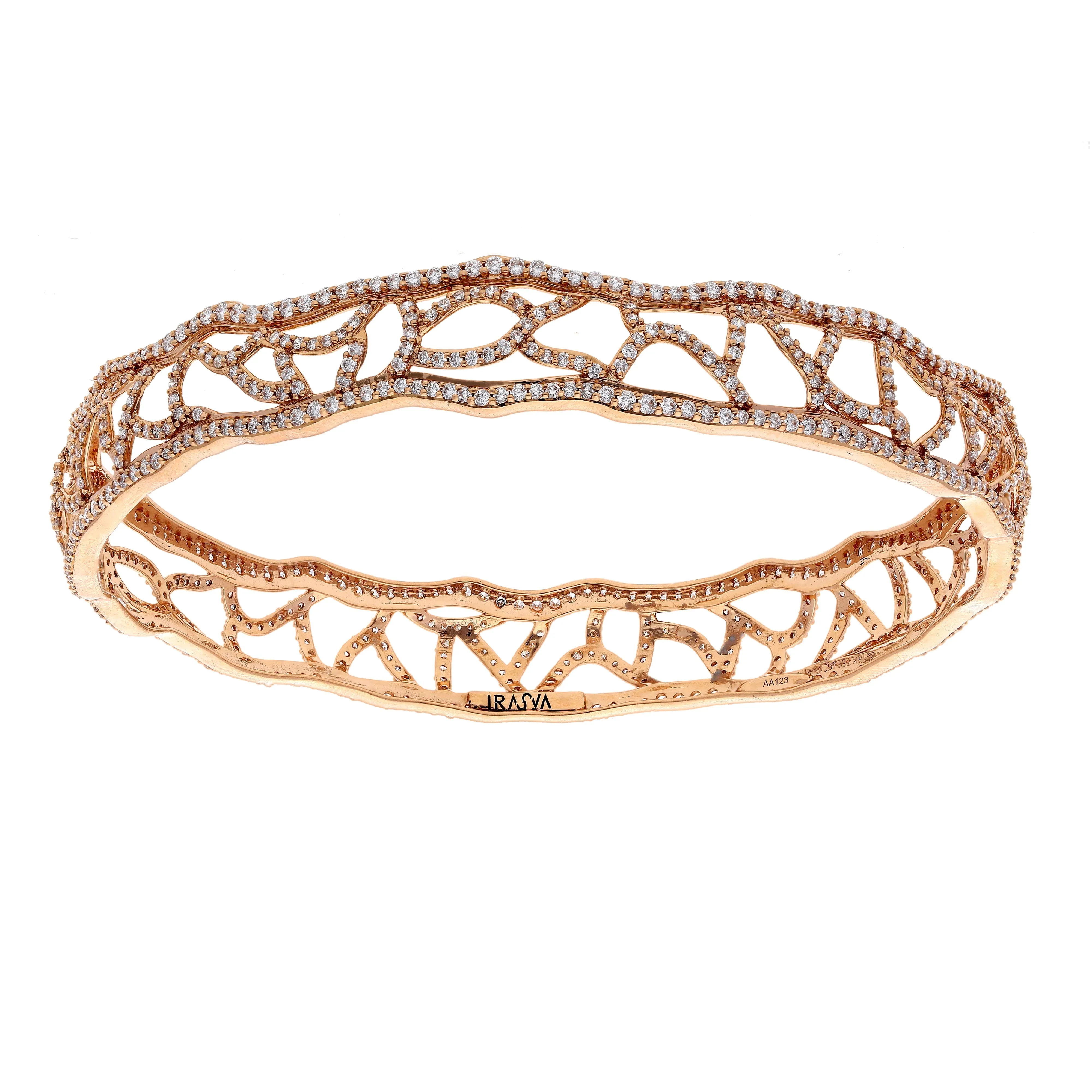 Elements Lattice Diamond Bangle