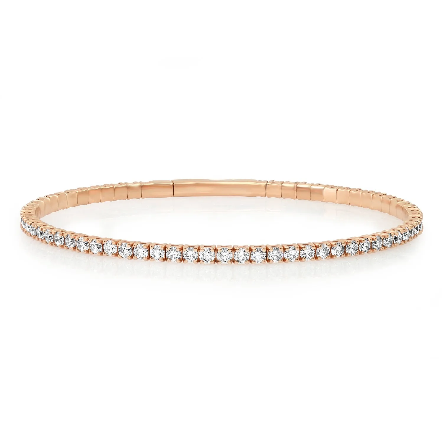 Flexible Diamond Tennis Bangle