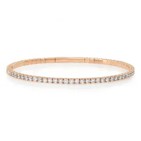 Flexible Diamond Tennis Bangle