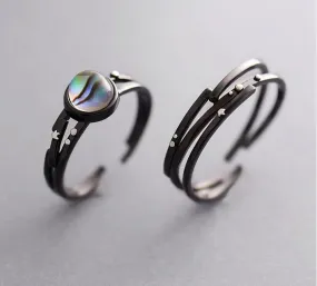 Galaxy Promise Rings in S925 Sterling Silver