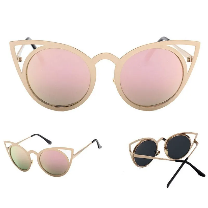 Gold Cat Eye Sunglasses