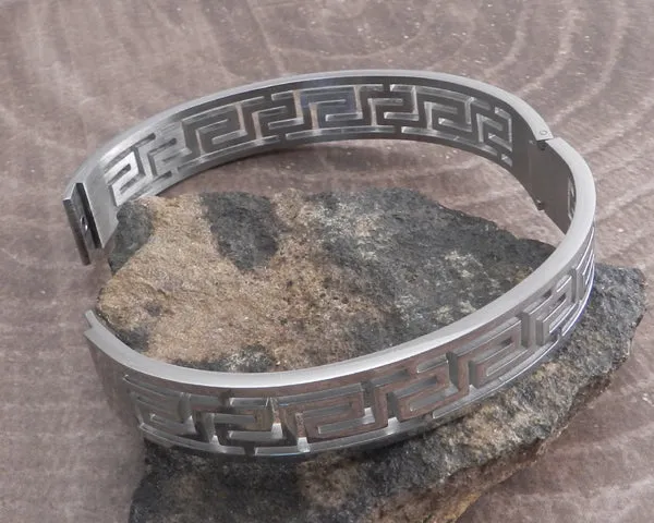 Greco Bangle Stainless Steel