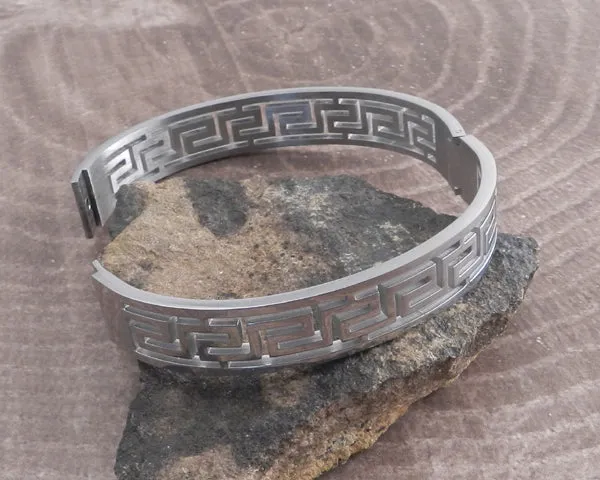 Greco Bangle Stainless Steel