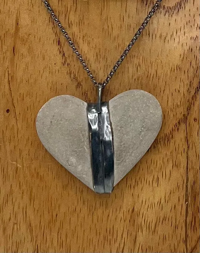 Heart Rock Necklace