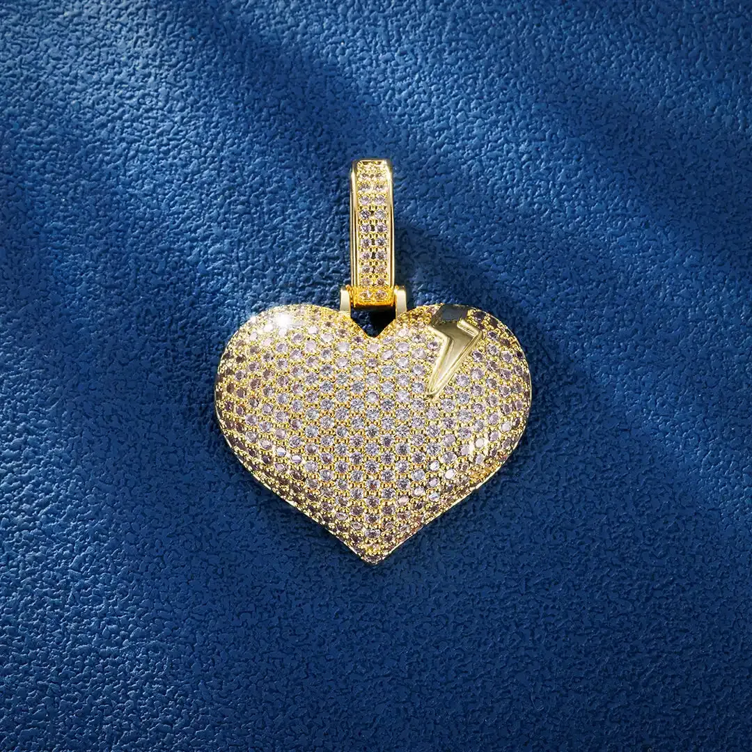 Heart Shaped Lightning Pendant