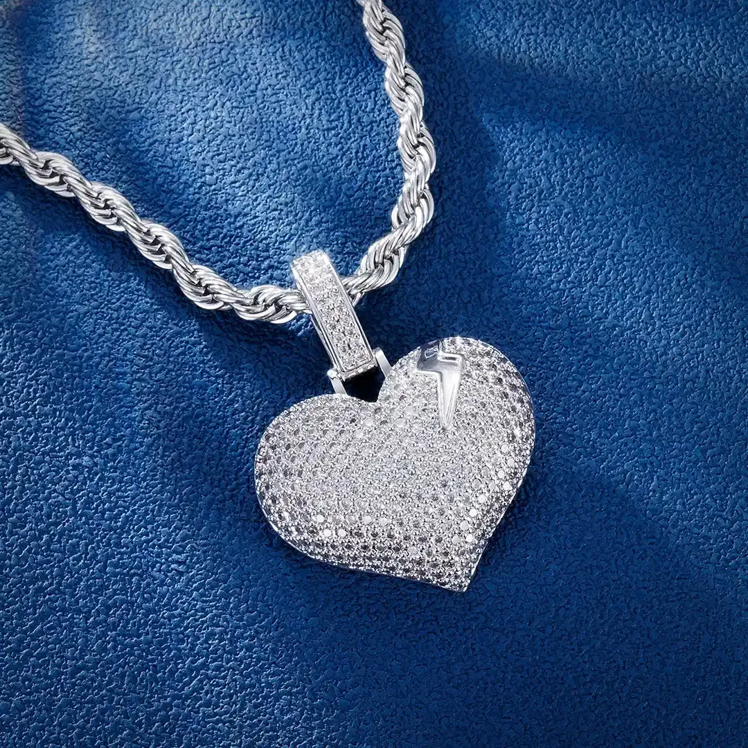 Heart Shaped Lightning Pendant