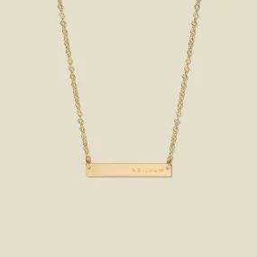 Horizontal Bar Necklace