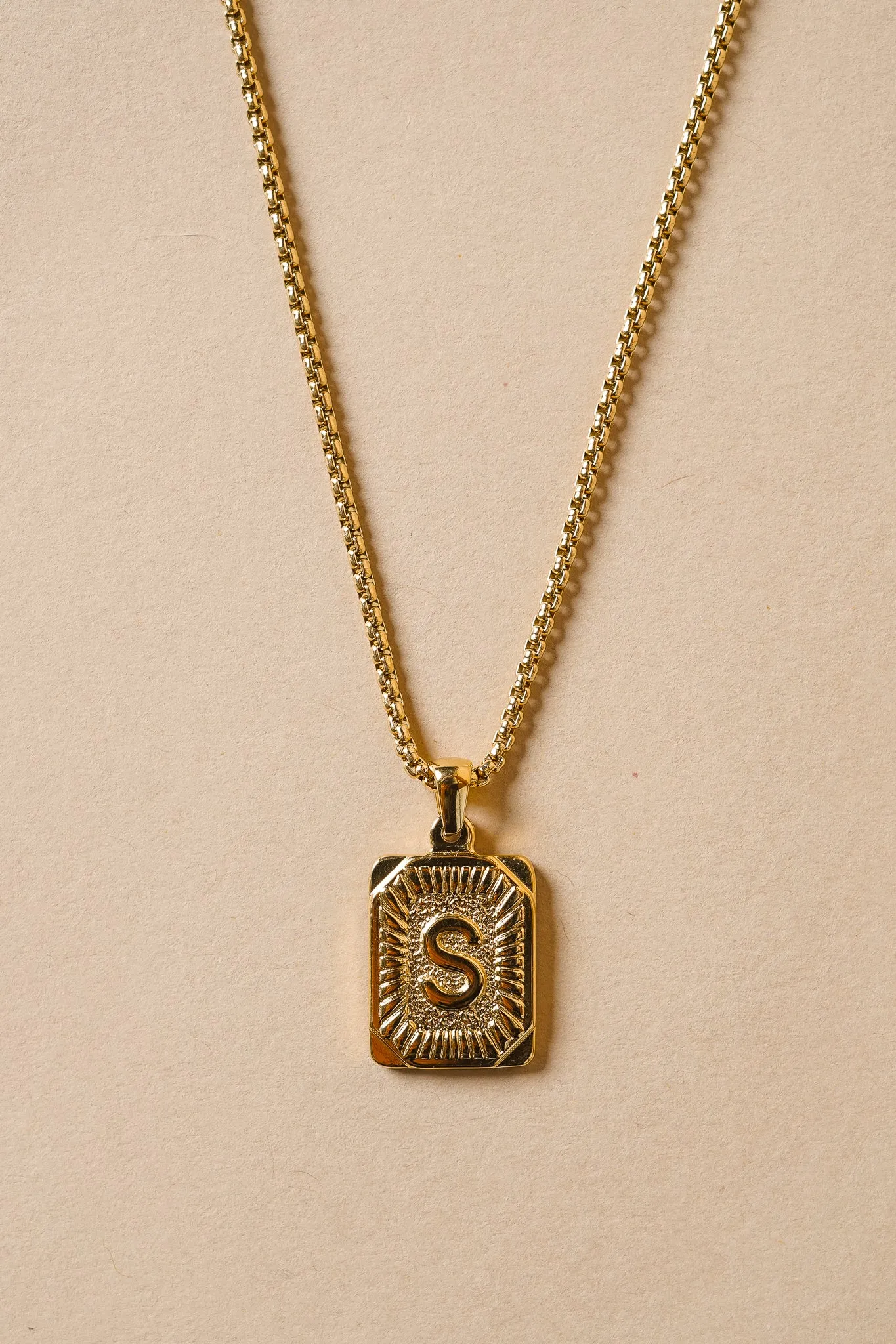 Initial Card Pendant