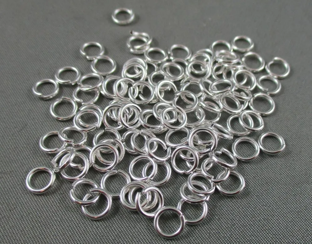 Jump Rings Silver Tone Various Sizes