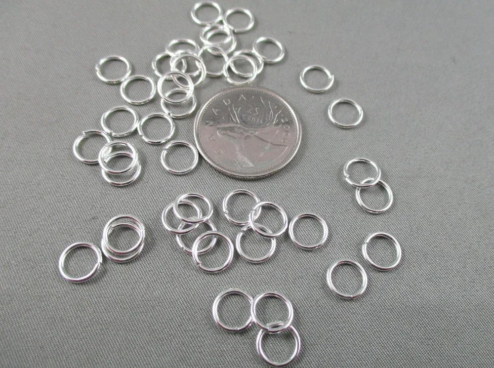 Jump Rings Silver Tone Various Sizes