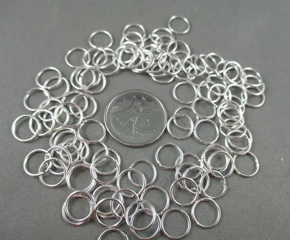 Jump Rings Silver Tone Various Sizes