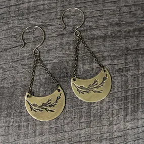 Juniper Earrings -Flowery Branch Nature dangle earrings